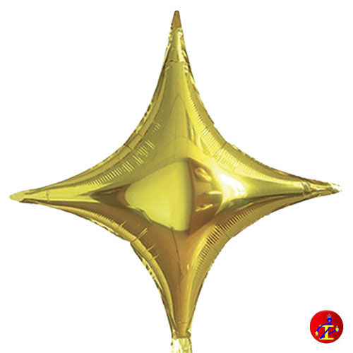 Palloncino Mylar a Forma di Numero 6 Sei Oro 86 cm Compleanno